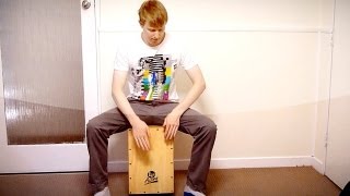 Cajon Tutorial Sweet 4 Bar Beat Lesson [upl. by Gredel]