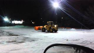 1971 Cat 950 Front end loader plowing snow [upl. by Niatsirk]