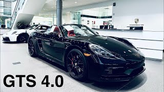 2022 Black Porsche 718 Boxster GTS 40  PreOwned  FLAT 6 [upl. by Llewxam]