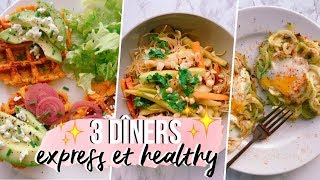 3 Dîners Express Faciles amp Healthy  Prêts en 20 Minutes  😍 [upl. by Adnawahs]