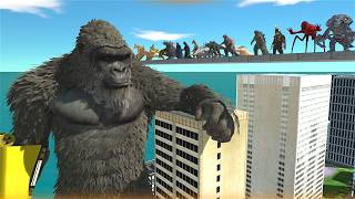 KONG Vs ALL Legendary Monsters  Kaiju Nation [upl. by Anthe]