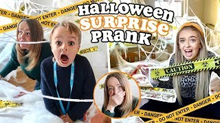 I surprised my FAMILY for HALLOWEEN and they had NO IDEA SURPRISE PRESENT PRANK [upl. by Lladnek]