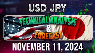 Latest USDJPY Forecast and Technical Analysis for November 11 2024 [upl. by Hartzell]