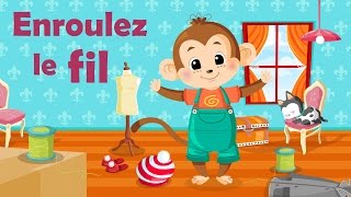 Enroulez le fil  Comptine avec gestes pour enfants et bébés avec les paroles [upl. by Wakerly]