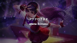 Guinevere Athena Asamiya KOF SKIN Voicelines Quotes and Subtitles  Mobile legends [upl. by Arick]