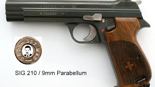 Disassemblyzerlegen der Pistole Model SIG P 210 [upl. by Ellon]