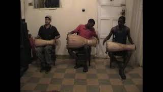 Oru Seco Demonstration 2  AfroCuban Bata Drumming Havana Centro CUBA 2002 on Hand Made Cedar Drums [upl. by Enial663]