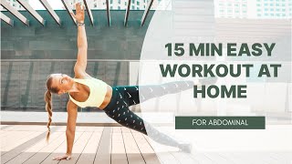 EASY ABS WORKOUT AT HOME [upl. by Atinek783]