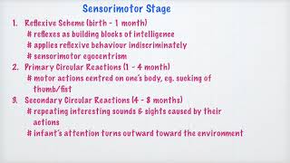 Infancy Cognitive Development  Piagets Theory  Stage 1  Sensorimotor Stage [upl. by Felisha]