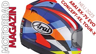 Noch sicherer Arai RXV7 Evo ConceptXE und neuer TourXPrototyp für 2023 [upl. by Nnad]