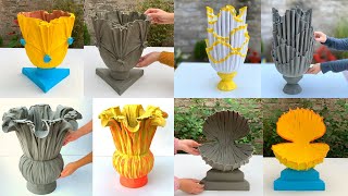 Top 9 Creative Flower Pots From The Hot Cement 2022 [upl. by Llenrep128]