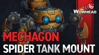 Mechagon Spider Tank Mount Mechaspider Mechanocrawler amp Peacekeeper [upl. by Yentruocal]