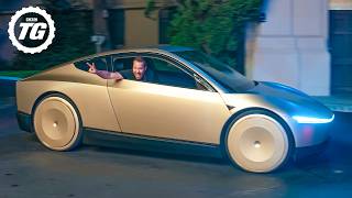 FIRST RIDE Tesla Robotaxi – Our Driverless Future Has Arrived [upl. by Darrin91]