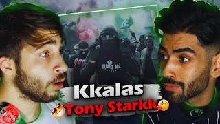 ری اکشن به رپر انگیلسی افغان😮 Kkalas  Tony Starkk رپ دری RAP DARI [upl. by Klockau]