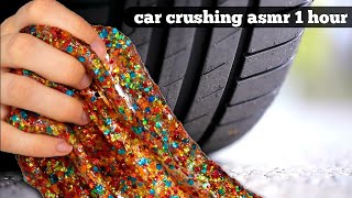 Car Crushing asmr 1 hour  Crushing Crunchy amp Soft Things By Car Compilation 1 hour [upl. by Bordie]