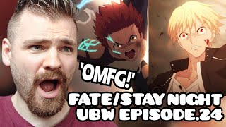 THIS WAS SO EPIC  FATESTAY NIGHT  UNLIMITED BLADE WORKS  EPISODE 24  NEW ANIME FAN REACTION [upl. by Lamont]