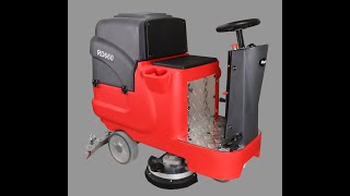 RD660 dual 13in brush pads ride on floor scrubber [upl. by Komarek]