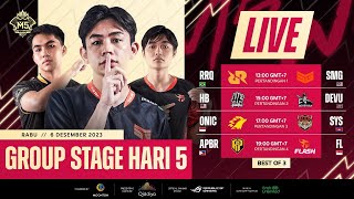 LIVE  HARI KE5  Fase Grup Kejuaraan Dunia M5  ID [upl. by Laamak]