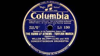 Mengelberg conducts Beethoven The Ruins of Athens  Turkish March 1930 [upl. by Adigirb991]