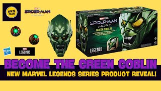 Hasbro Marvel Legends Series NEW Green Goblin Roleplay Helmet from SpiderWay No Way Home Revealed [upl. by Markman]