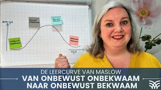 Van onbewust onbekwaam naar onbewust bekwaam  de leercurve van Maslow [upl. by Chandra]