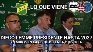 DIEGO LEMME PRESIDENTE HASTA 2027  LO QUE VIENE PARA DEFENSA Y JUSTICIA [upl. by Porte378]