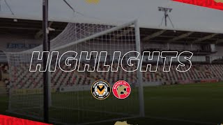 Newport County v Walsall highlights [upl. by Ellehcit]