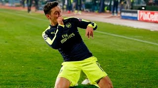 Metsut Özil AMAZING GOAL  Ludogorets Radzgrad vs Arsenal 23 Champions League 2016 [upl. by Aerda]