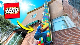 ¡CONSTRUIMOS LA TORRE DE LEGO MÁS ALTA DEL MUNDO 1000 BLOQUES 😱 EN LA VIDA REAL [upl. by Melisa]