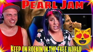 Pearl Jam  Keep On Rockin In The Free World Live PinkPop Neil Young cover THE WOLF HUNTERZ REACT [upl. by Inod]