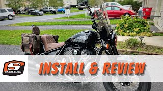 Saddlemen Step Up Seat  Indian Chief  Install  Review [upl. by Tripp]