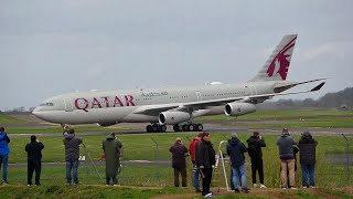 An incredible day at Prestwick airport  A340200 typhoon Hawk MK67s AN12 and more 8424 4K [upl. by Odrareg]