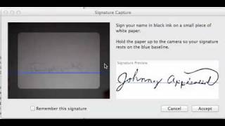 Mac OS X Lion New Preview Feature Signature Capture [upl. by Ulund]