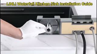 Elegant Waterfall Kitchen Sink Installation Guide  How to Install Waterfall Kitchen Sink [upl. by Irina]