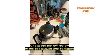 Review Waffle Maker Yabano Belgian Waffle Iron with 180°Rotating Design NonStick Plate Cool Touc [upl. by Mercuri237]