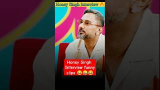 Honey Singh interview funny clips 😜😂 shorts music bonita trending [upl. by Aluor876]