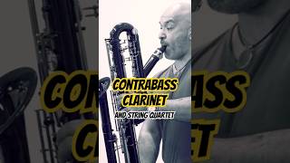 More contrabass clarinet with string quartet Marco Mazzini Eppelheim contrabass clarinet [upl. by Palmer]