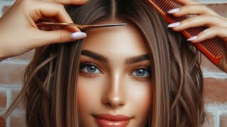 Get the Trendy Bob Cut at Home Relaxing Tutorial amp 2024 Hair Hacks DIY No Salon bob haircuts [upl. by Eleahcim71]