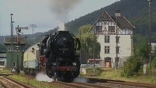 Dampfzüge mit 52 80391 planmäßige Regionalzüge Eisenach  Meiningen [upl. by Cristoforo]