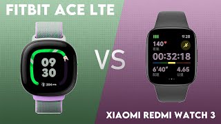 Fitbit Ace LTE vs Xiaomi Redmi Watch 3 Comparison [upl. by Hussein965]