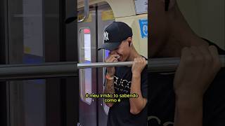 Isso é rima de vagão  rimas freestyle rap hiphop rapnacional brasil metro trem vagão [upl. by Atiuqihs]