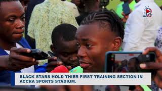 Ghana Black Stars hold their first training session at Accra Sports Stadium ahead of AFCON Qualify [upl. by Leckie]