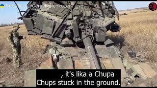 Russians Mock a Destroyed Tank with Bricks as Armour Before Realizing It’s a Russian T90 [upl. by Schmidt]