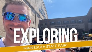 Visiting the Minnesota State Fair on record breaking crowd day and tasting foods  Ep 27 [upl. by Vinn56]