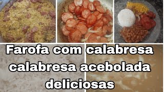 farofa com calabresa  calabresa acebolada deliciosas [upl. by Padegs]