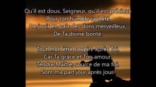 Oui je tappartiens I Am Thine O Lord [upl. by Eesac]