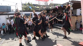 Styx of Stroud Border Morris dance quotBrimfieldquot during Bromyard Folk Festival 2023 [upl. by O'Carroll]