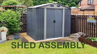 How to assemble garden shed Tuindeco [upl. by Refinne701]