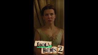 Enola and tewkesbury kiss Scene  Enola Holmes 2 featuring Millie Bobby Brown and Louis Partridge [upl. by Lucille]