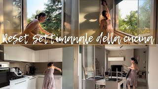 🌸PULIZIE DI ROUTINE IN CUCINA Reset settimanale relaxingvideo home casa [upl. by Erapsag]